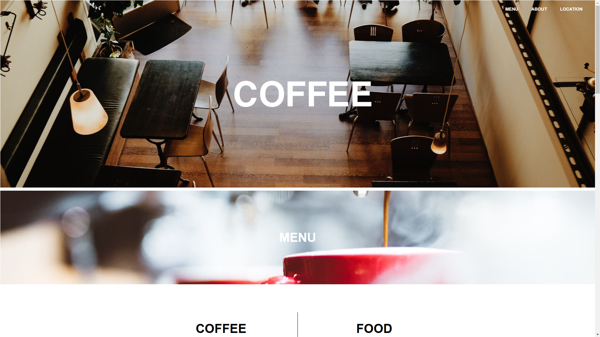 ストアサイト(カフェ)